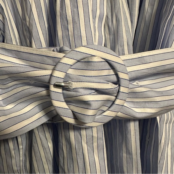 Belted Striped Button-Down - Picture 4 of 4